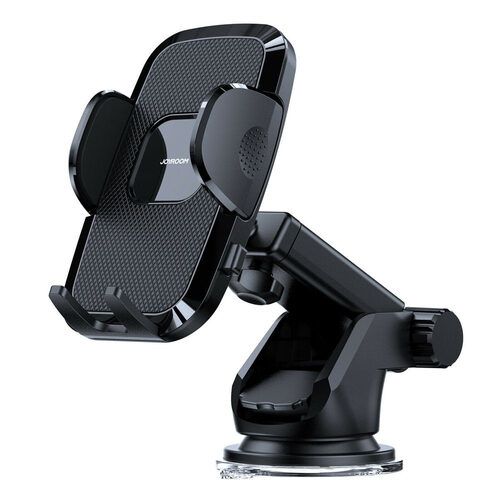 Joyroom car phone holder with telescopic extendable arm for dashboard and windshield black